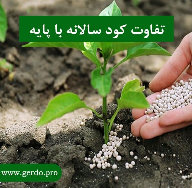 تفاوت کود پایه با کود سالانه
