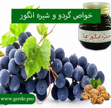 خاصیت گردو با شیره انگور