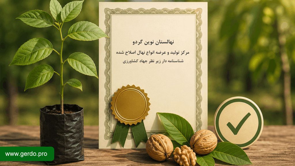 گواهی و استاندار نهال گردو
