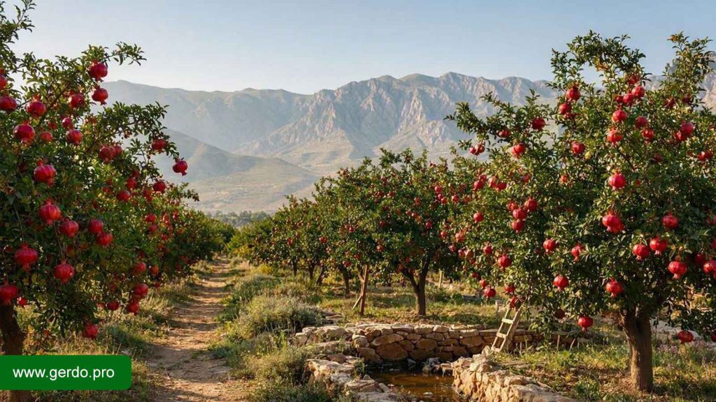 هزینه احداث باغ انار در کرج و بررسی هزینه‌های کاشت نهال انار