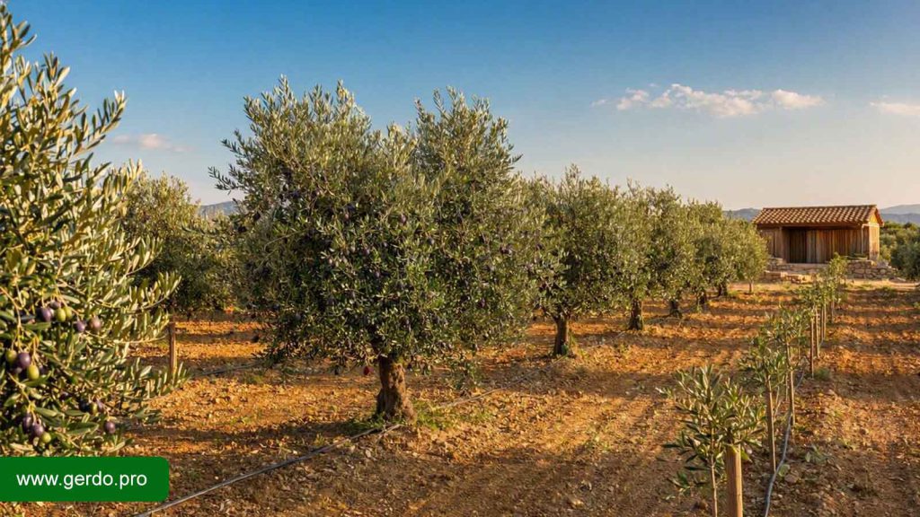 احداث باغ زیتون و آماده سازی زمین برای کاشت