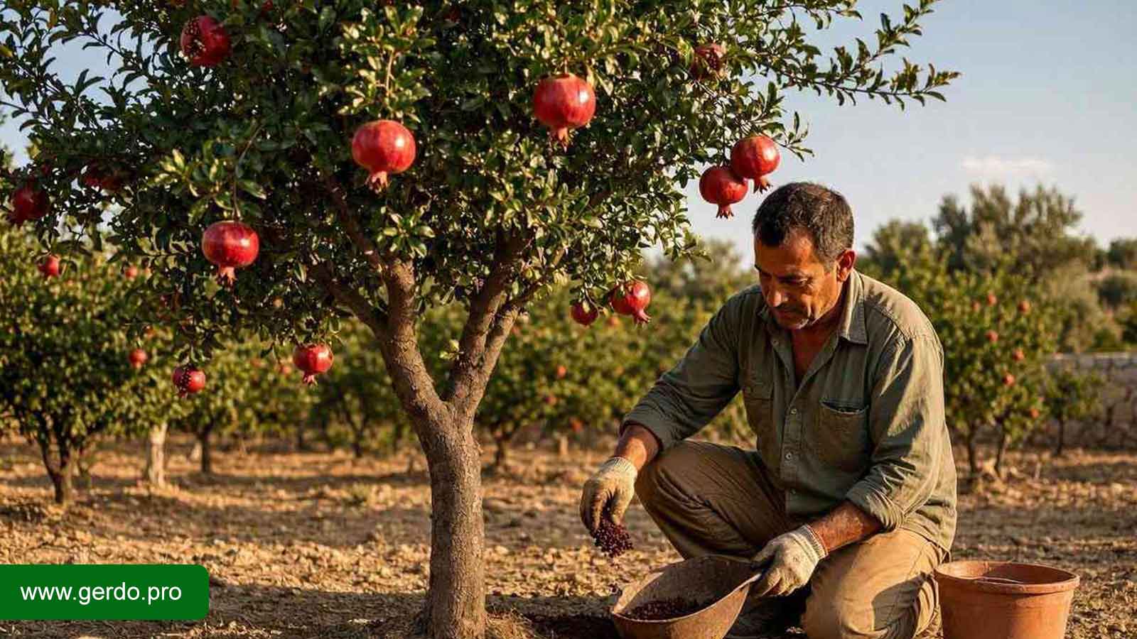 تغذیه و کوددهی اصولی درخت انار