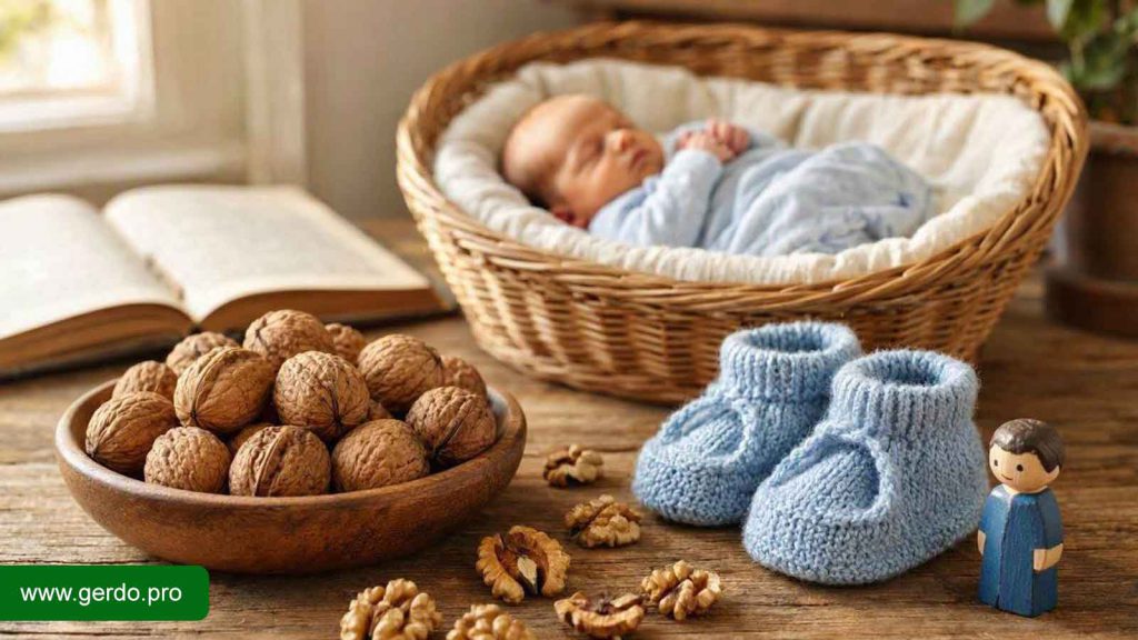گردو برای پسرزایی و تغذیه قبل از بارداری